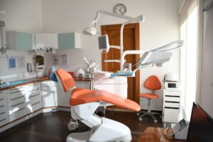 Modern dental office interior with equipment