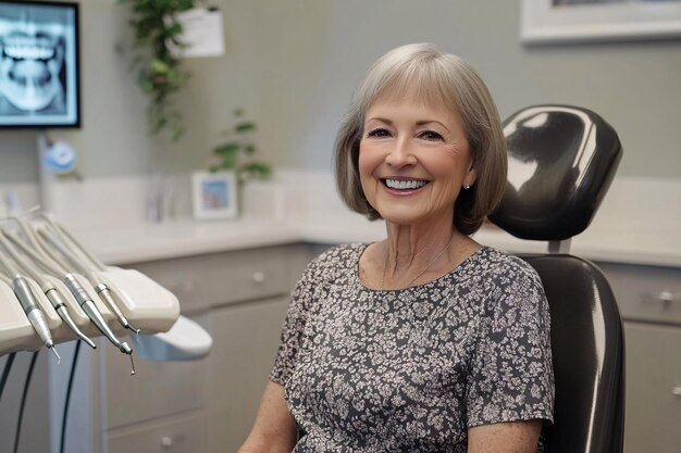 A confident patient during a full arch dental implants and full arch restoration consultation.